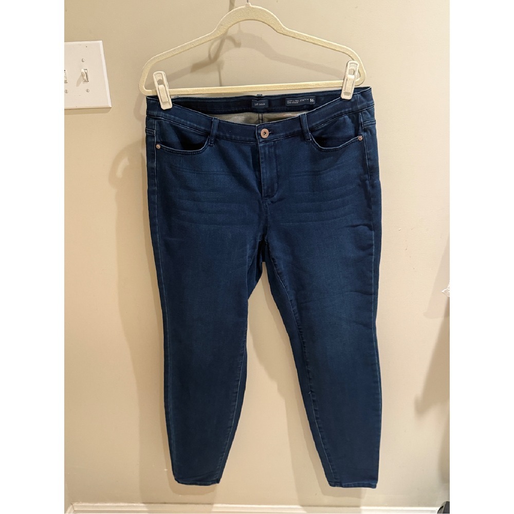J Jill Denim Jeans Soft Ultra Stretch‎ Dark Wash Jeans Size 16